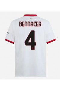 AC Milan Ismael Bennacer #4 Jalkapallovaatteet Vieraspaita 2024-25 Lyhythihainen